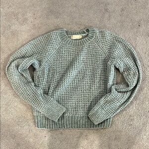 Altar’d State Sage Green Chenille Sweater